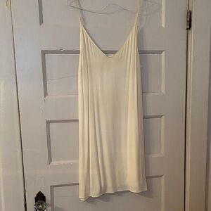Wilfred Cream V-Neck Slip Dress